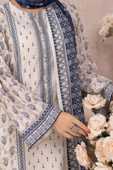 NUSL3212 Printed Lawn Suit - Unstitched 3Pc